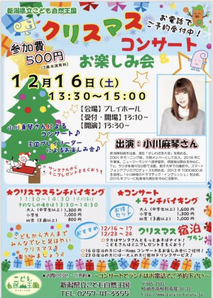 クリスマスコンサート＆お楽しみ会２０１７